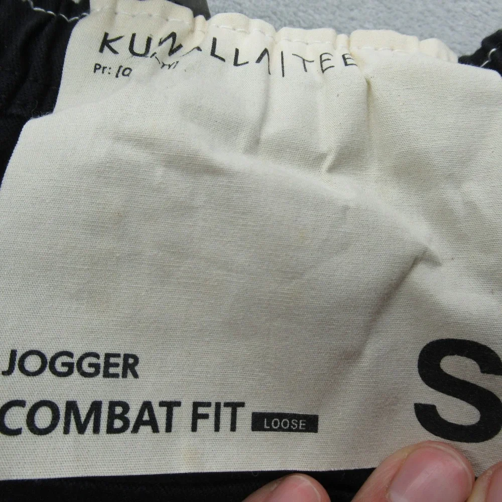 Kuwalla Tee‎ Pants Mens Small Black Drawstring Waist Combat Fit Jogger 29x26 NEW